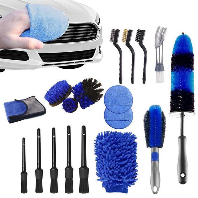 Car Detail Brush Set Wheel Brush Cleaning Kit Interior Detailing Kit Air  Conditioner Brush Brush Set For Cleaning Wheel Interior - AliExpress